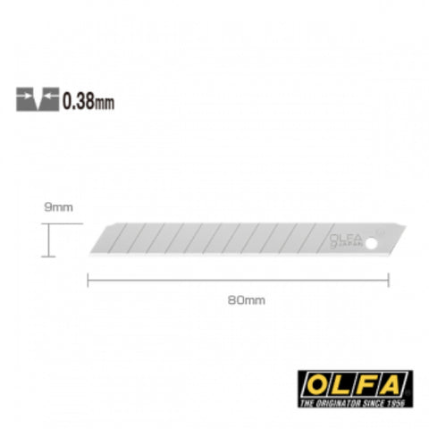 Olfa 180 Black Cutter Messer 9mm Full Metal Body - schlankes Design