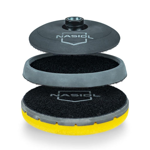 Nasiol Backing Plate 125 und 145 mm – Poliermaschinen-Adapter (Grau)