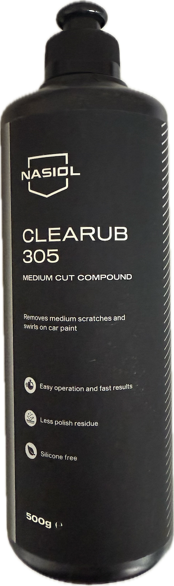 Nasiol Clearub 305 – Medium Cut Politur für perfektes Lackfinish 500g