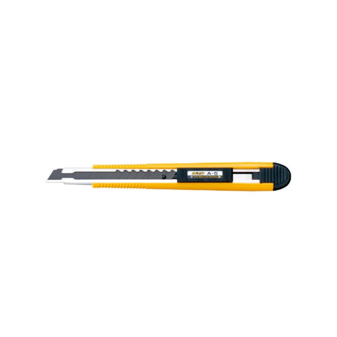 Olfa A-5 Cutter mit One-Way Lock, ergonomischer Griff, mit 9mm ABB Klinge