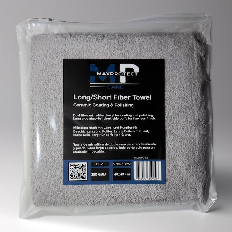 MPC-T05 MAXPROTECT CARE Mikrofasertuch Long/Short Fiber – 40 × 40 cm – 380 GSM