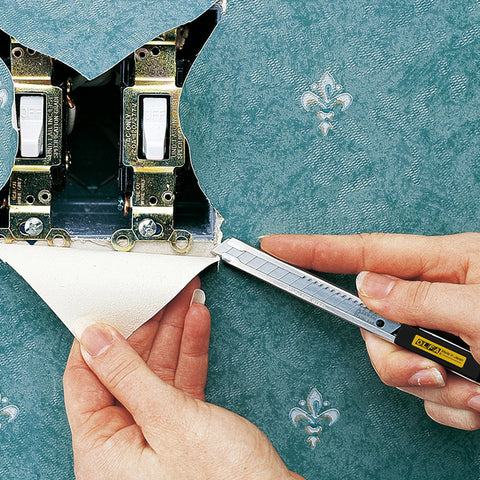 Olfa SVR-2 Edelstahl-Cutter +2 Extra Edelstahklingen 9mm, Auto-Lock