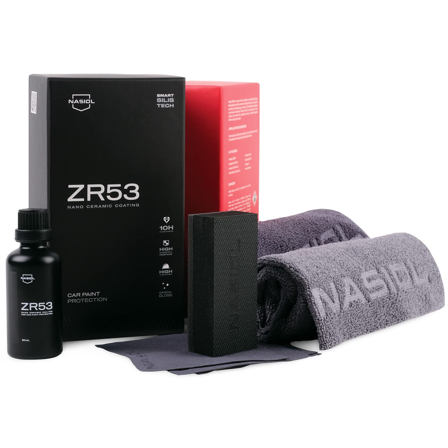 Nasiol ZR53 Keramikversiegelung 50 ml – 10H, 3+ Jahre Schutz, Hochglanz
